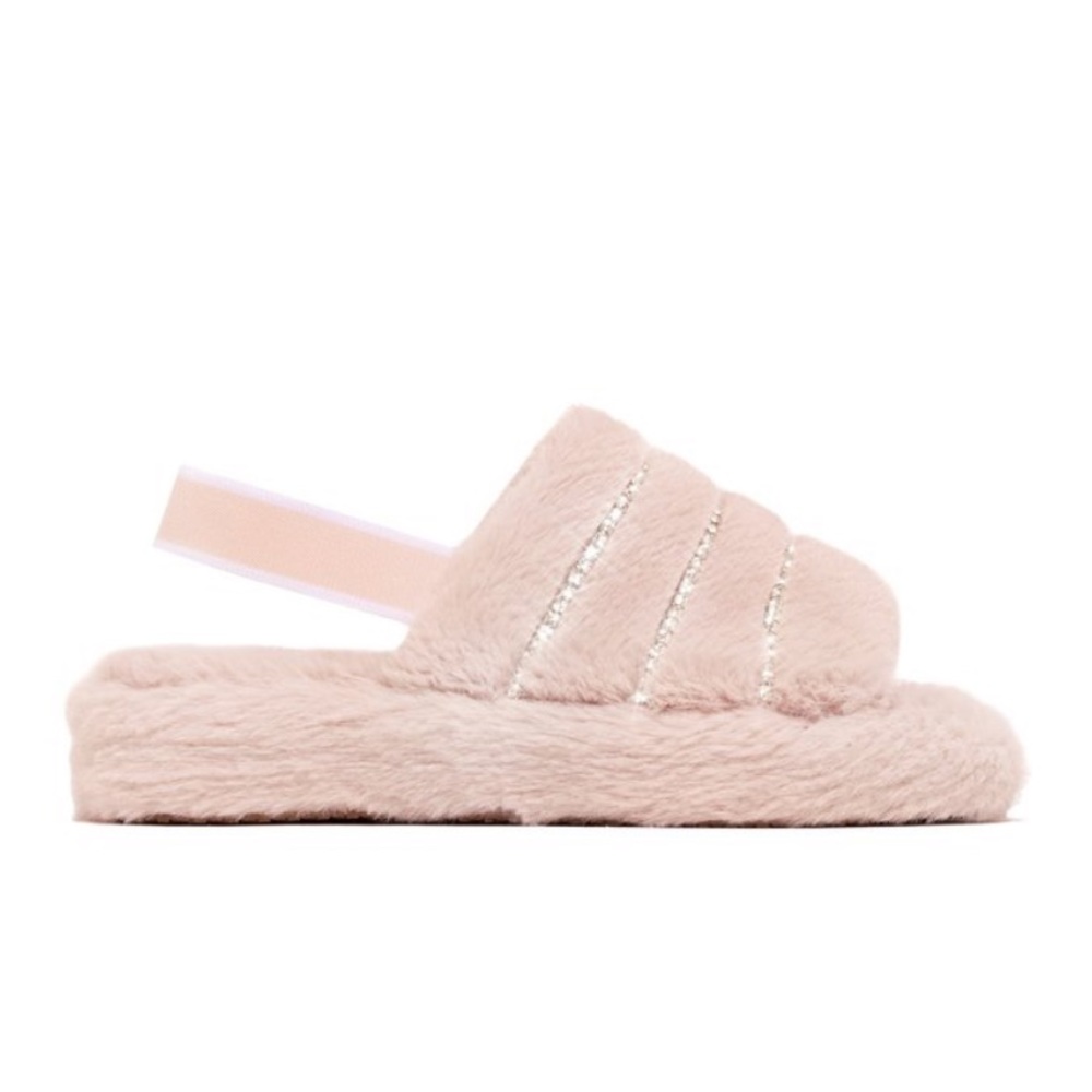 🔥Fluff puff Fur Slippers Pink Ships🔥 - Picture 3 of 4